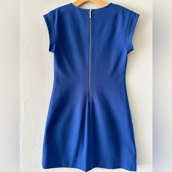 Kate Spade New York Ponte Knit A-line V-Neck Exposed Back Zip Dress Size 2 - Picture 5 of 7